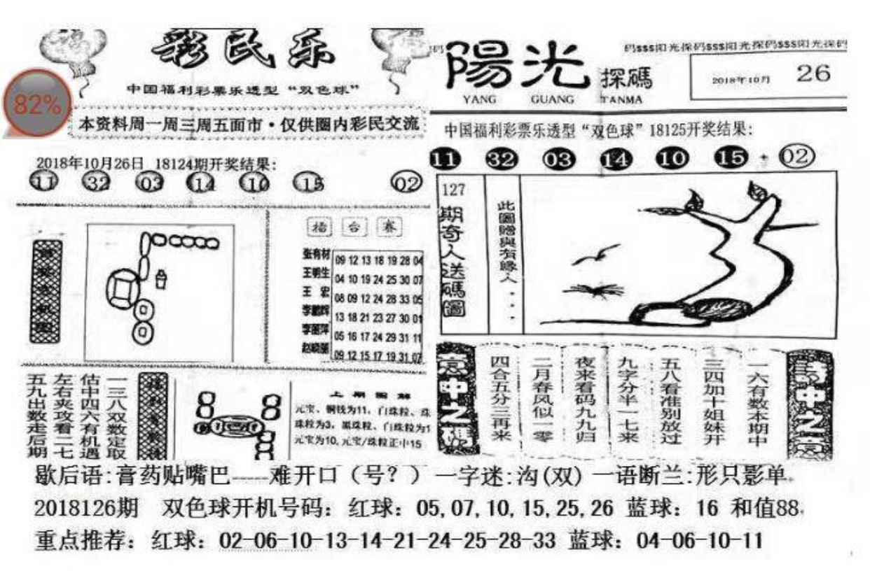 探索双色球2018126，数字背后的幸运与智慧