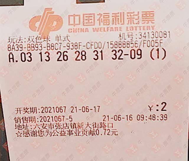 双色球2017066，幸运的数字，梦想的启航