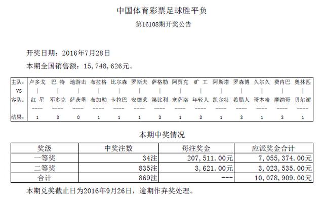 14场胜负彩，揭秘开奖时刻的精彩与期待
